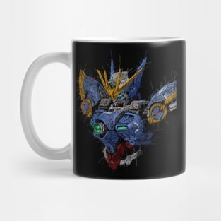 Wing Gundam Scribble Artwork Mug